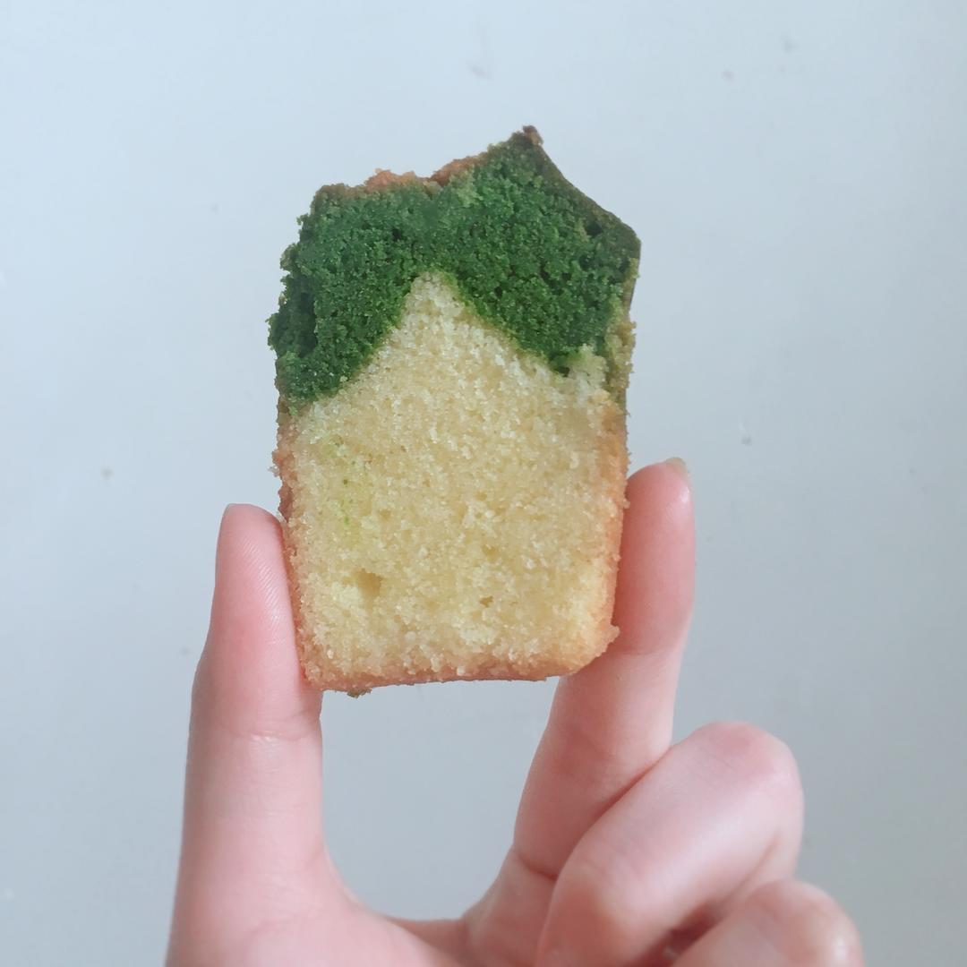 香草&抹茶双拼磅蛋糕（白菜磅）