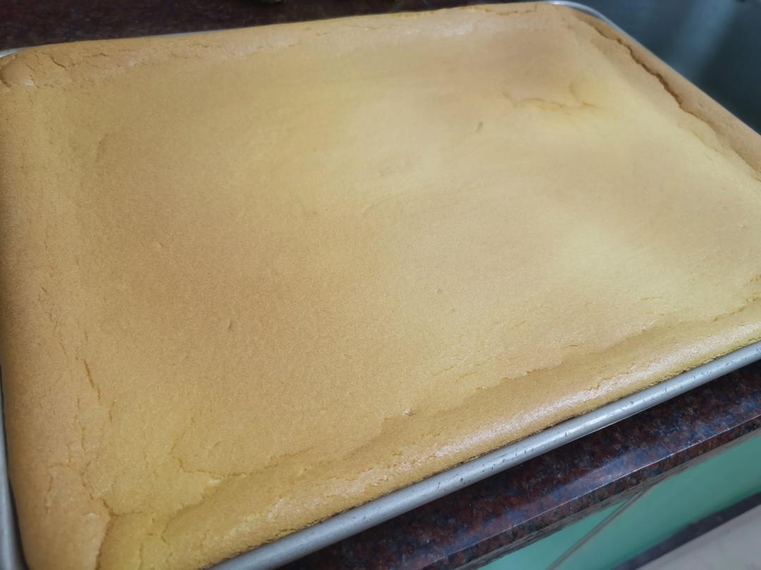 烫面戚风蛋糕卷