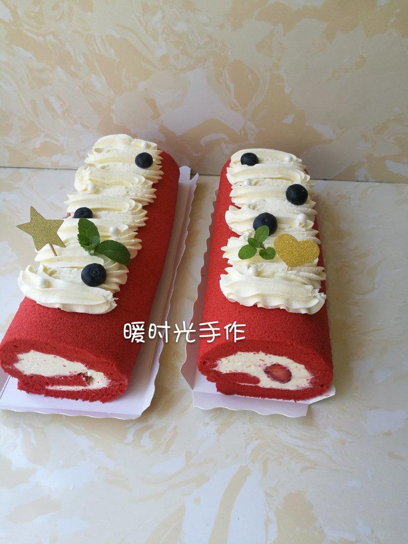 马斯卡彭红丝绒蛋糕卷