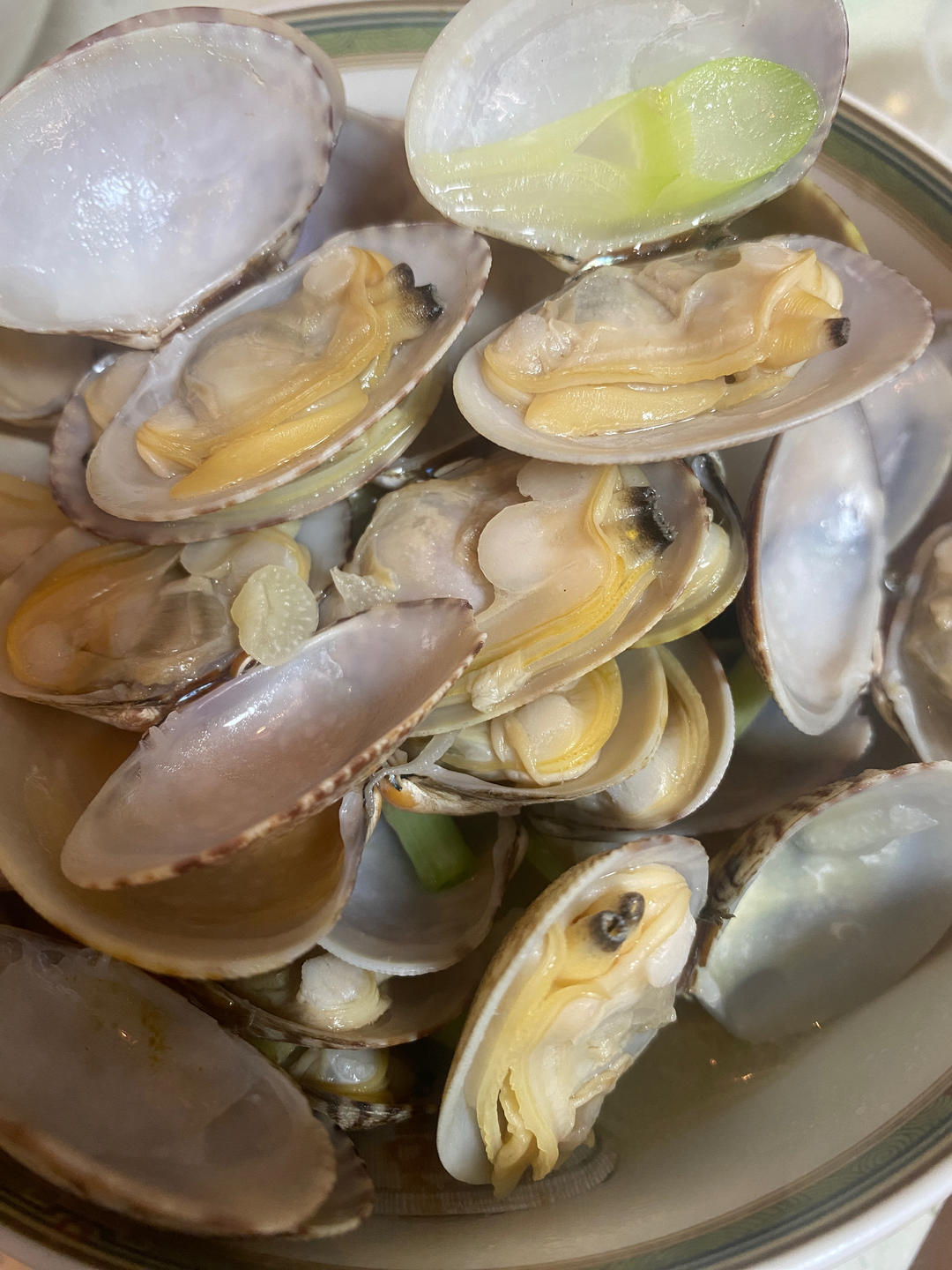 葱姜炒蛤蜊（多汁）