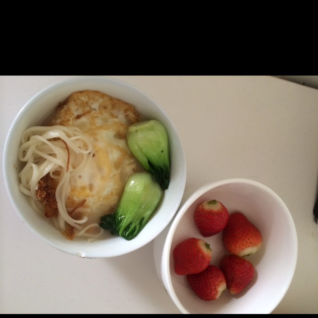 青菜鸡蛋面