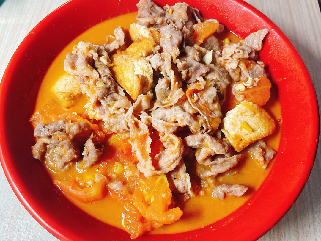 番茄豆腐肥牛的做法