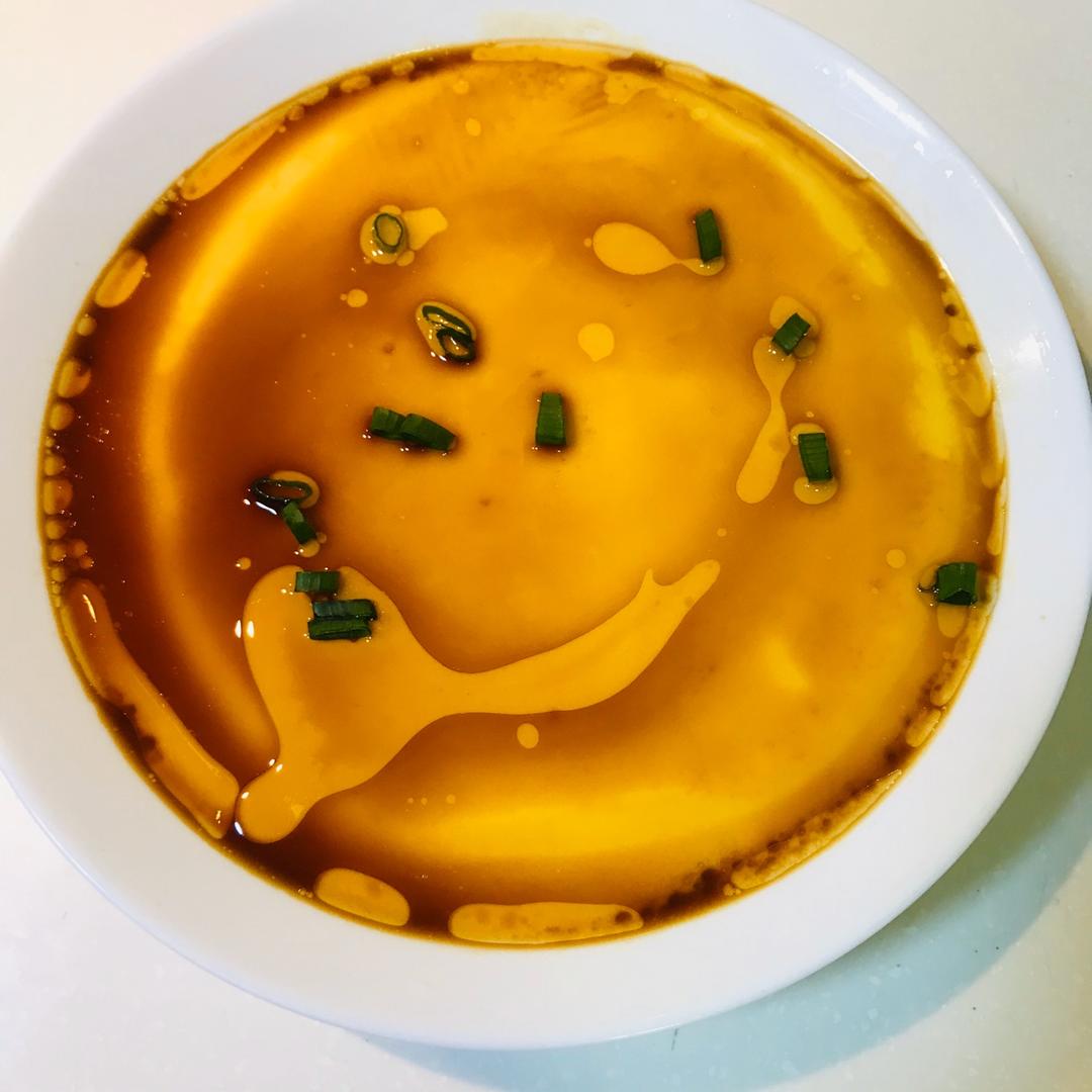 嫩滑水蒸蛋❗️简单几步就能做❗️❗️巨好吃～