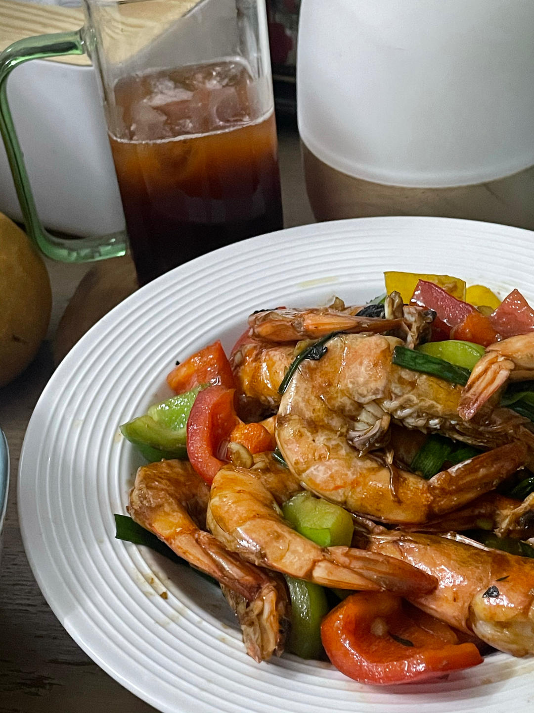 蒜蓉紫苏爆大虾