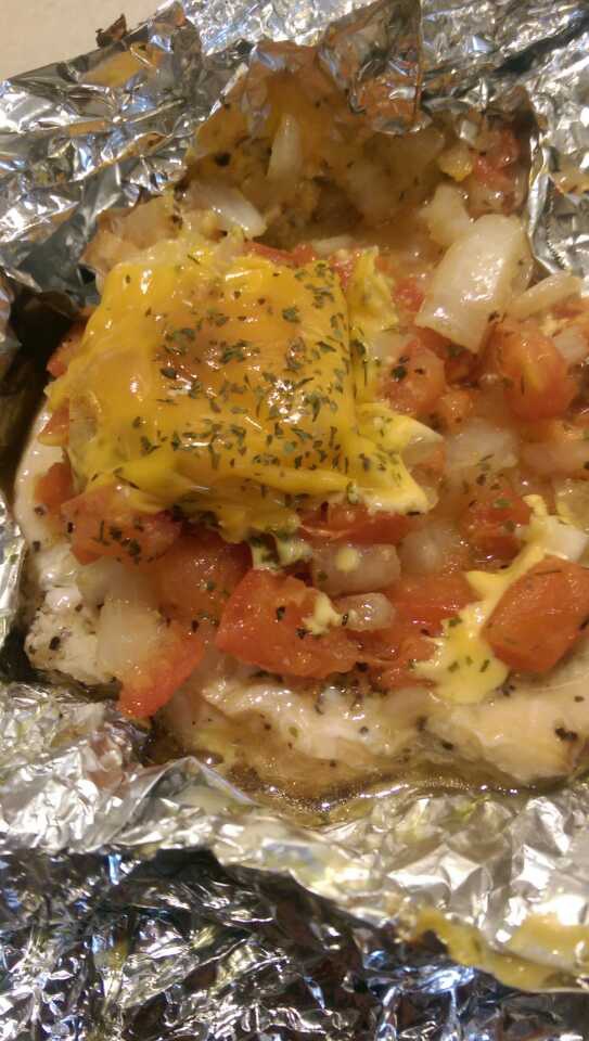 锡纸烤三文鱼  （Salmon Baked in Foil）