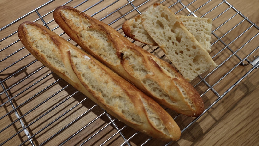 山崎老师的免揉直接法 法棍