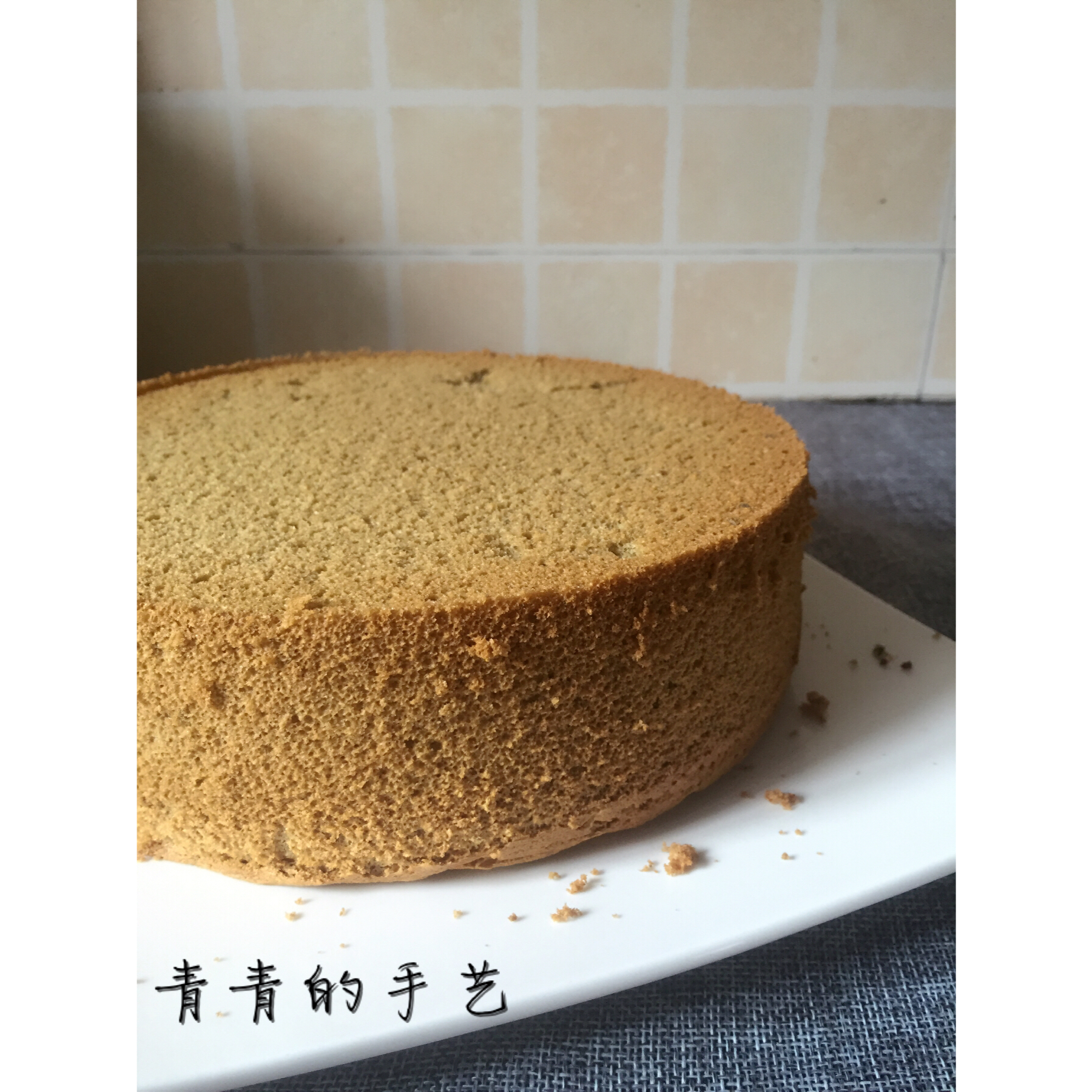 抹茶蜜豆戚风