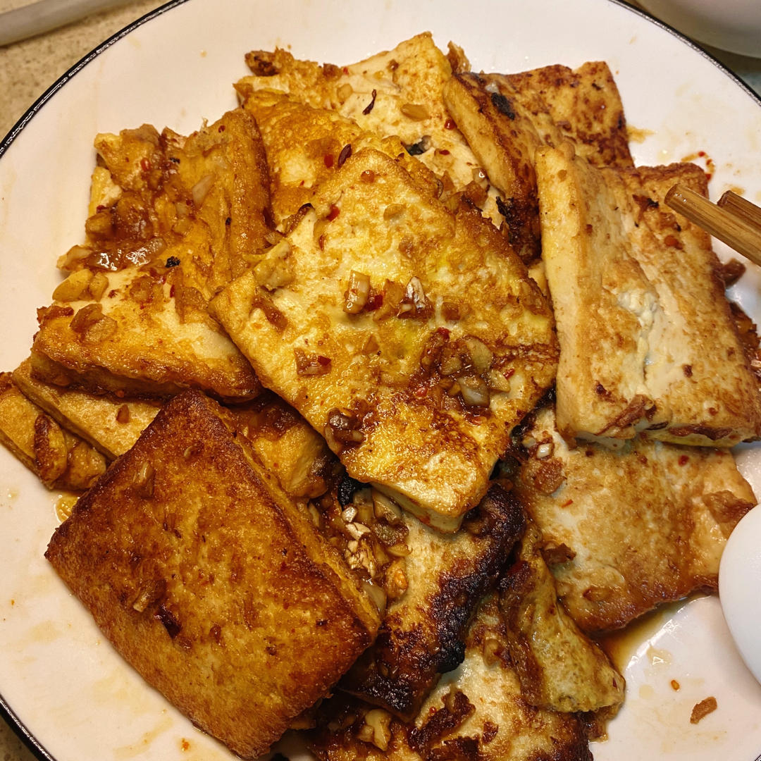 香煎孜然豆腐