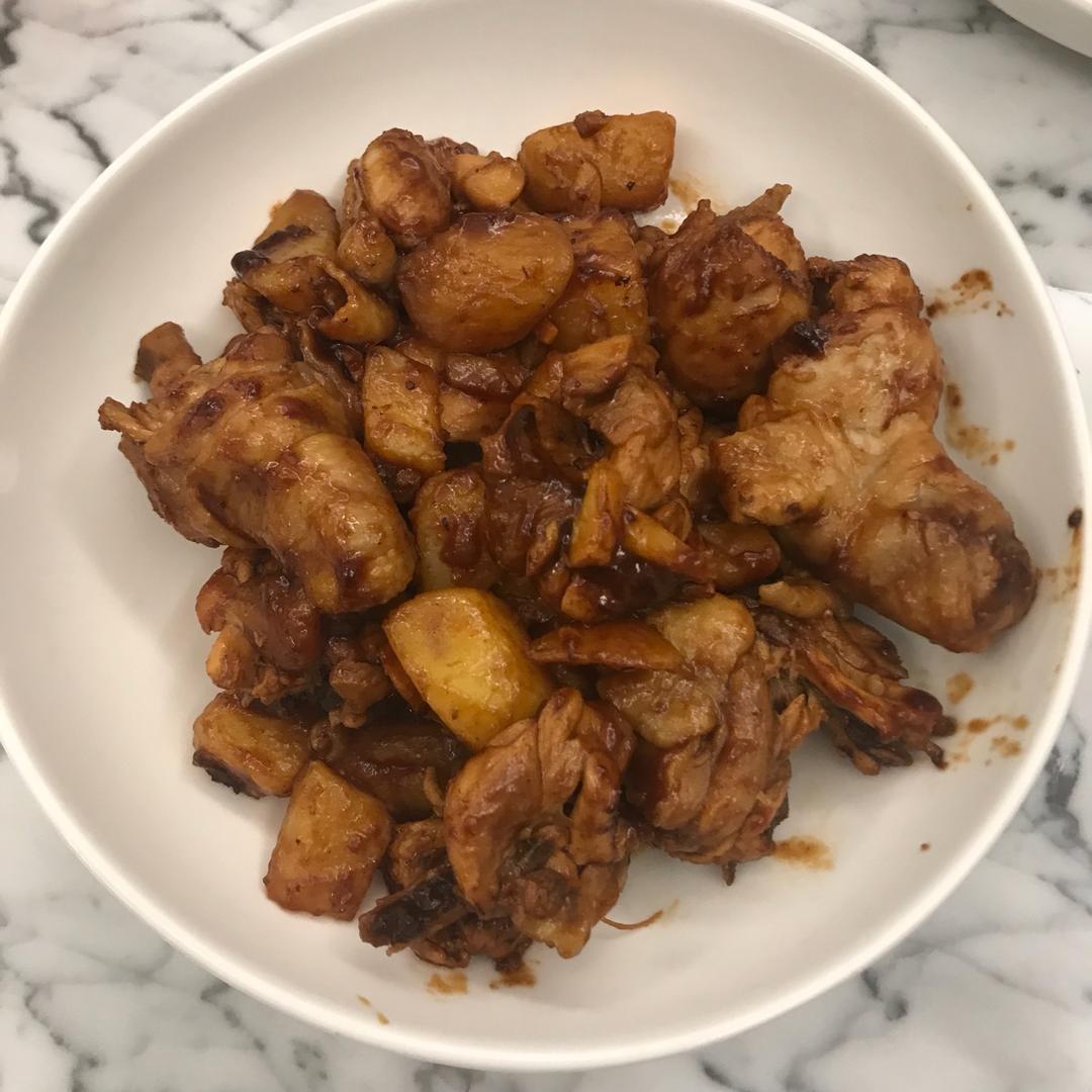 土豆焖鸡腿