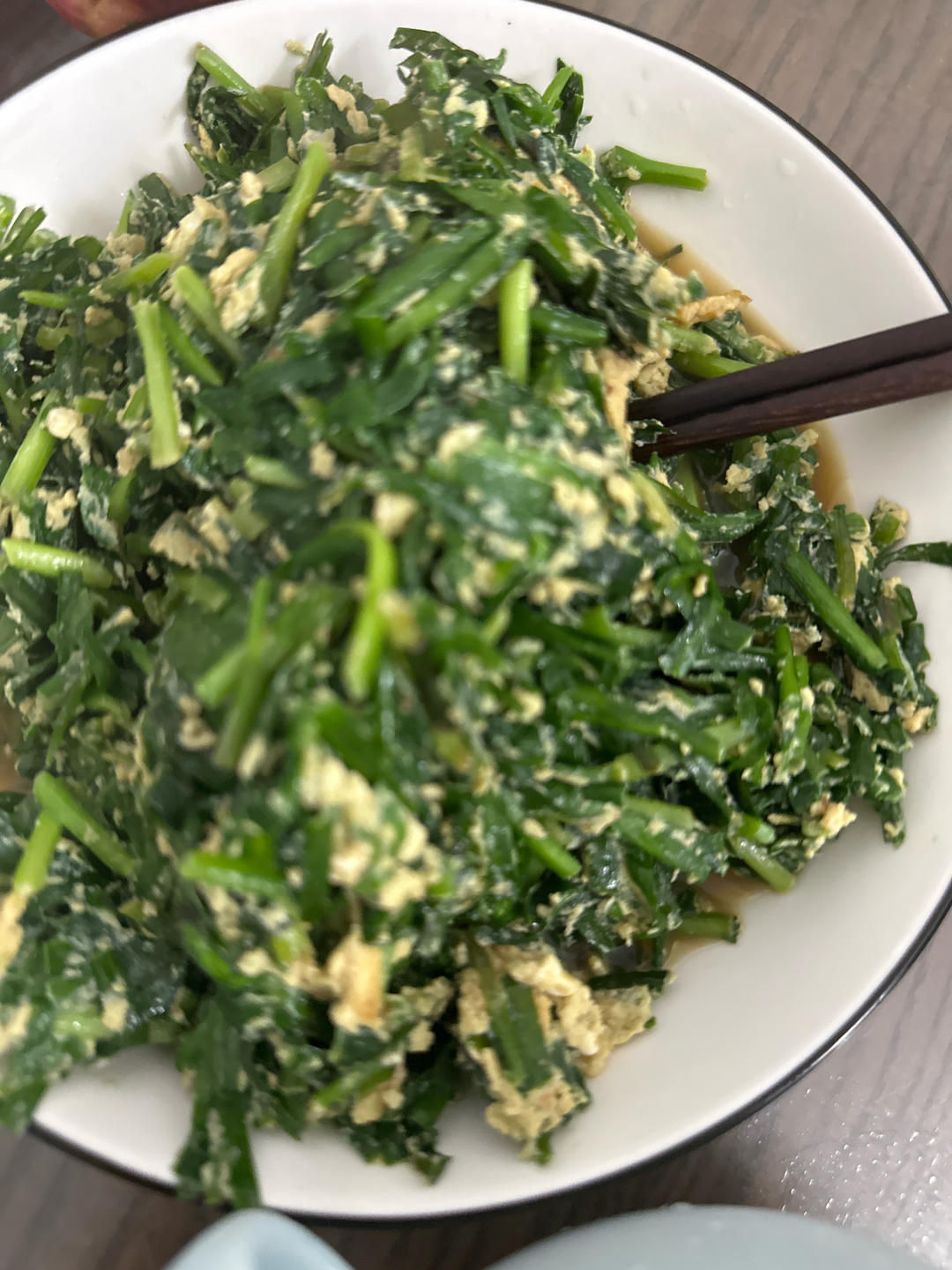 想念奶奶的韭菜炒蛋（又香又嫩有诀窍）