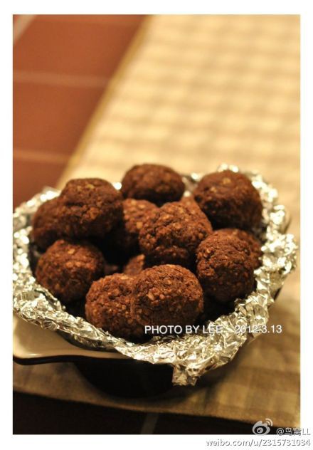 巧克力燕麦能量球