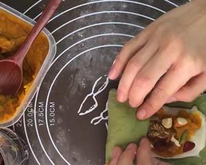 【中种法】抹茶肉桂南瓜麻薯坚果软欧的做法 步骤8