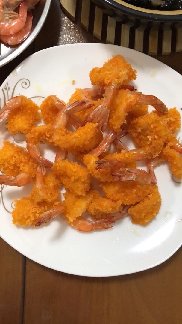 面包糠炸虾