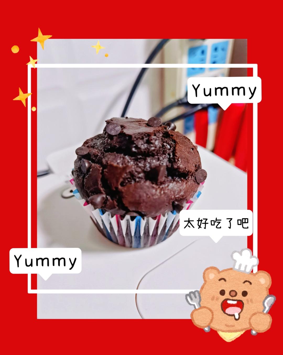 在家做巧克力蘑菇头麦芬蛋糕🍫