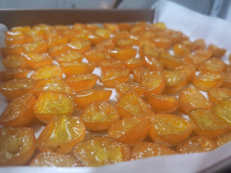 棉棉和年年做的冰糖金桔蜜饯烤箱版