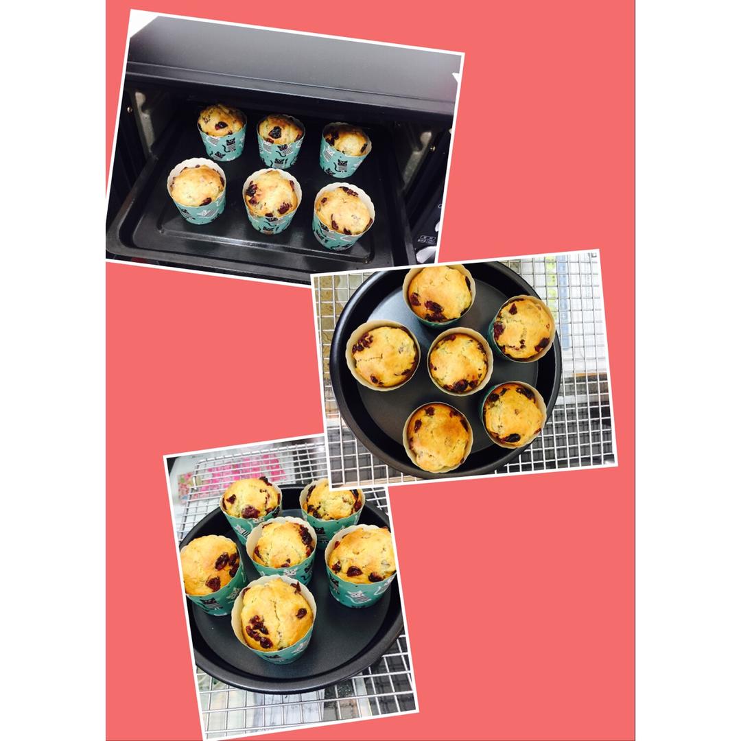 少女心的香蕉蔓越莓玛芬