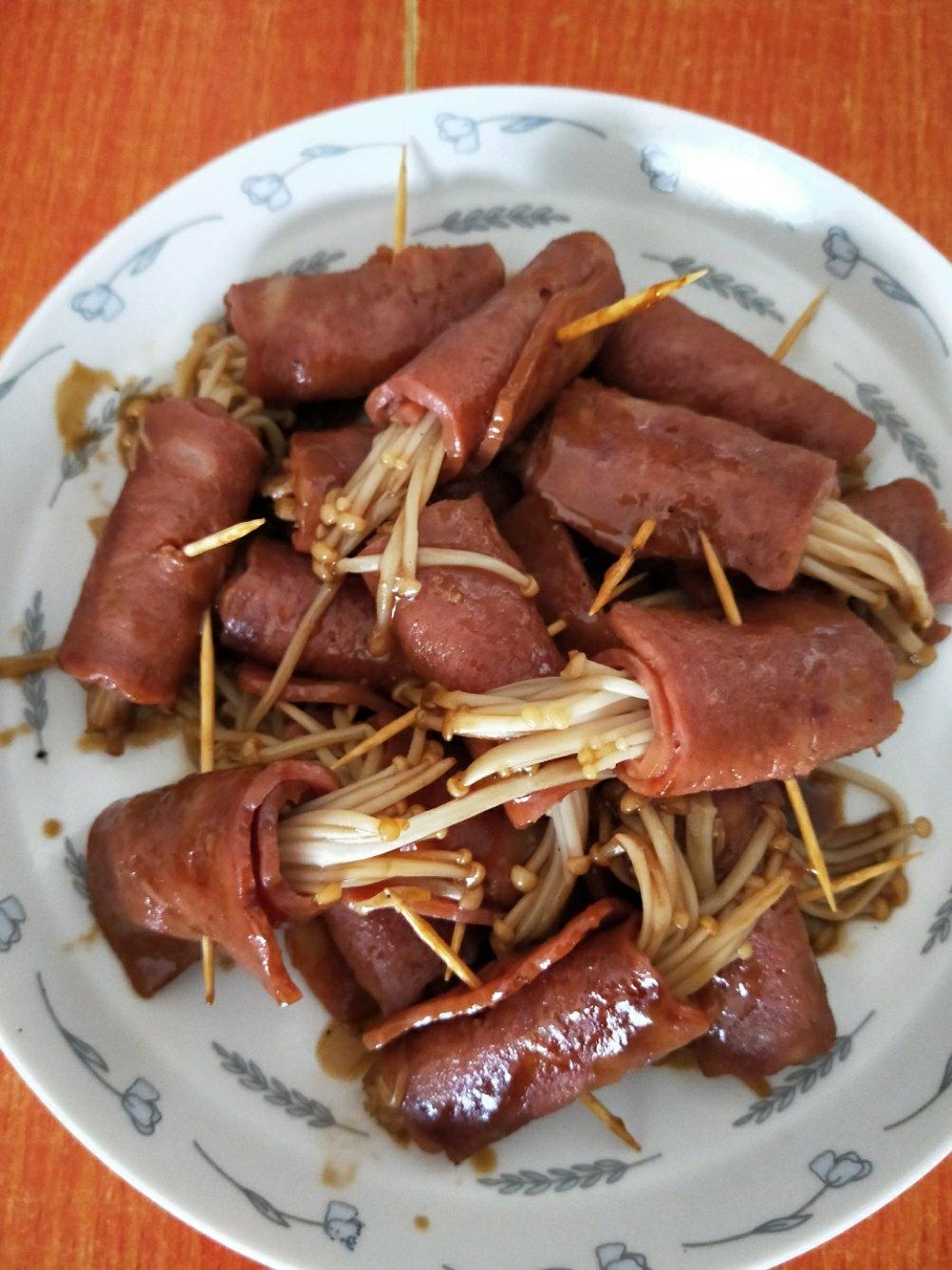 金针菇培根卷