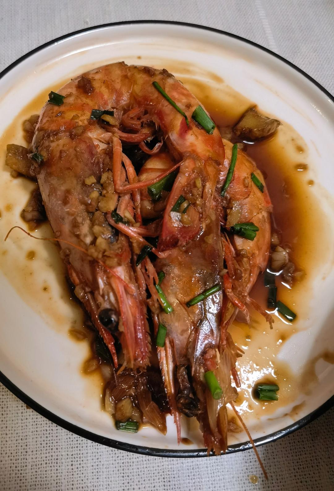嘬手指的蒜蓉蚝油竹节虾