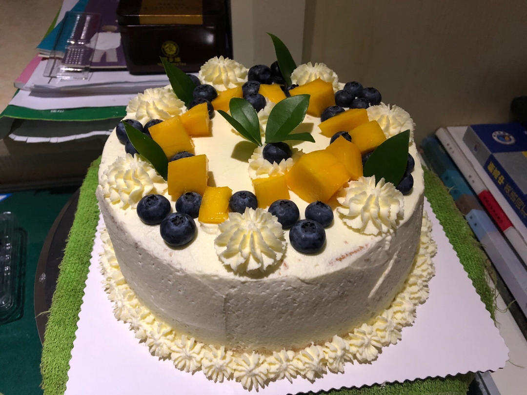 超好记八寸戚风蛋糕（后蛋法）