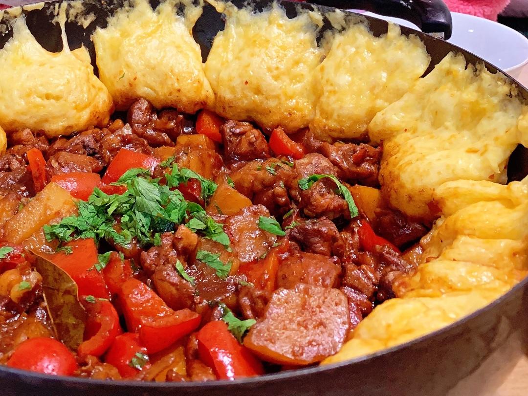 柴火鸡锅圈子(锅边馍)