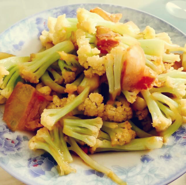 邓大丽做的炒花菜