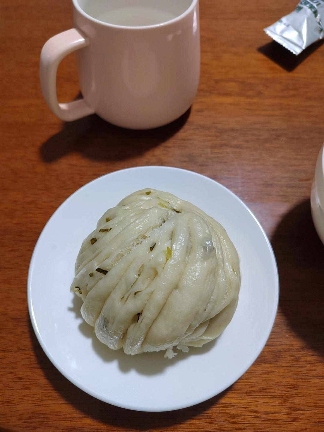 葱油花卷，一根筷子卷出漂亮的造型