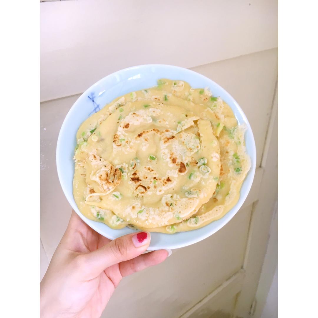 快手鸡蛋饼～～十分钟早餐！
