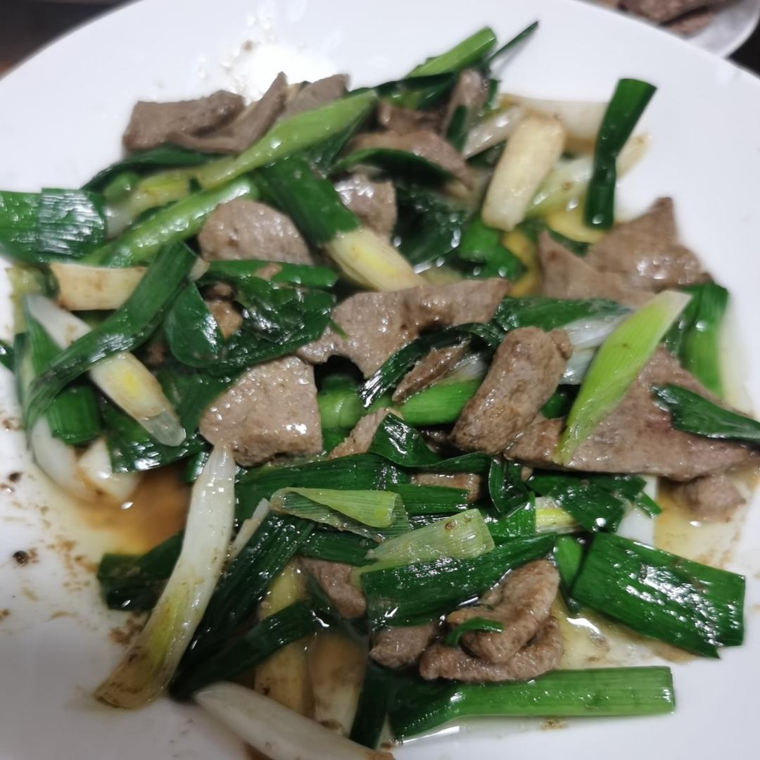 大蒜炒猪肝