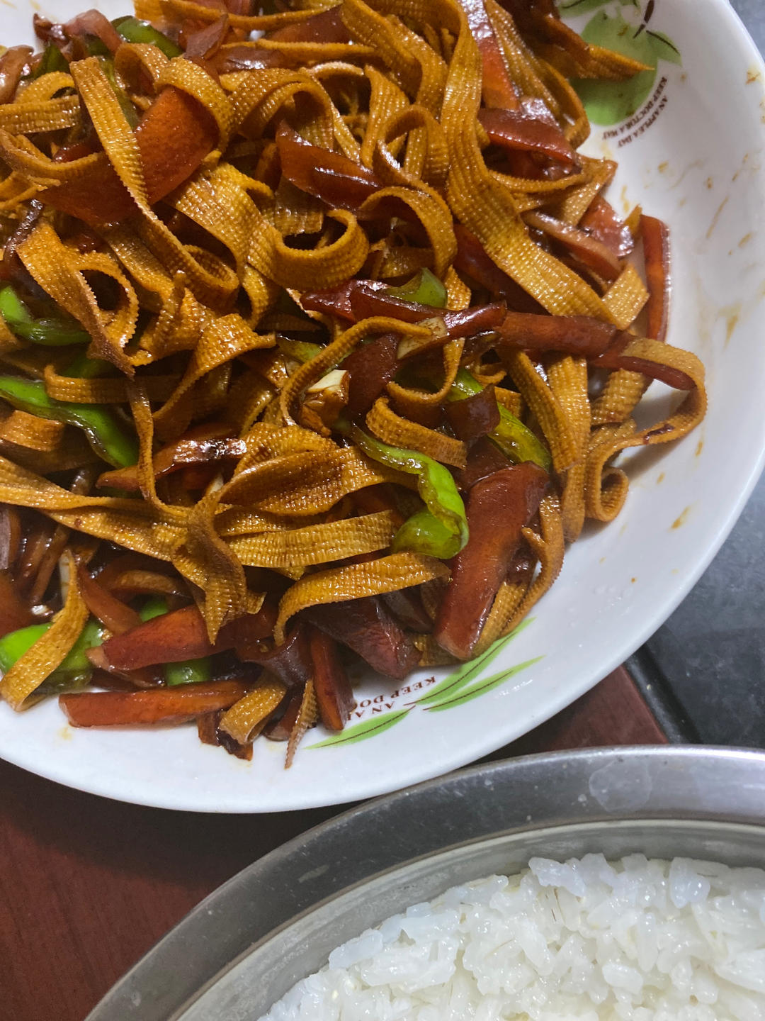 素炒豆腐皮