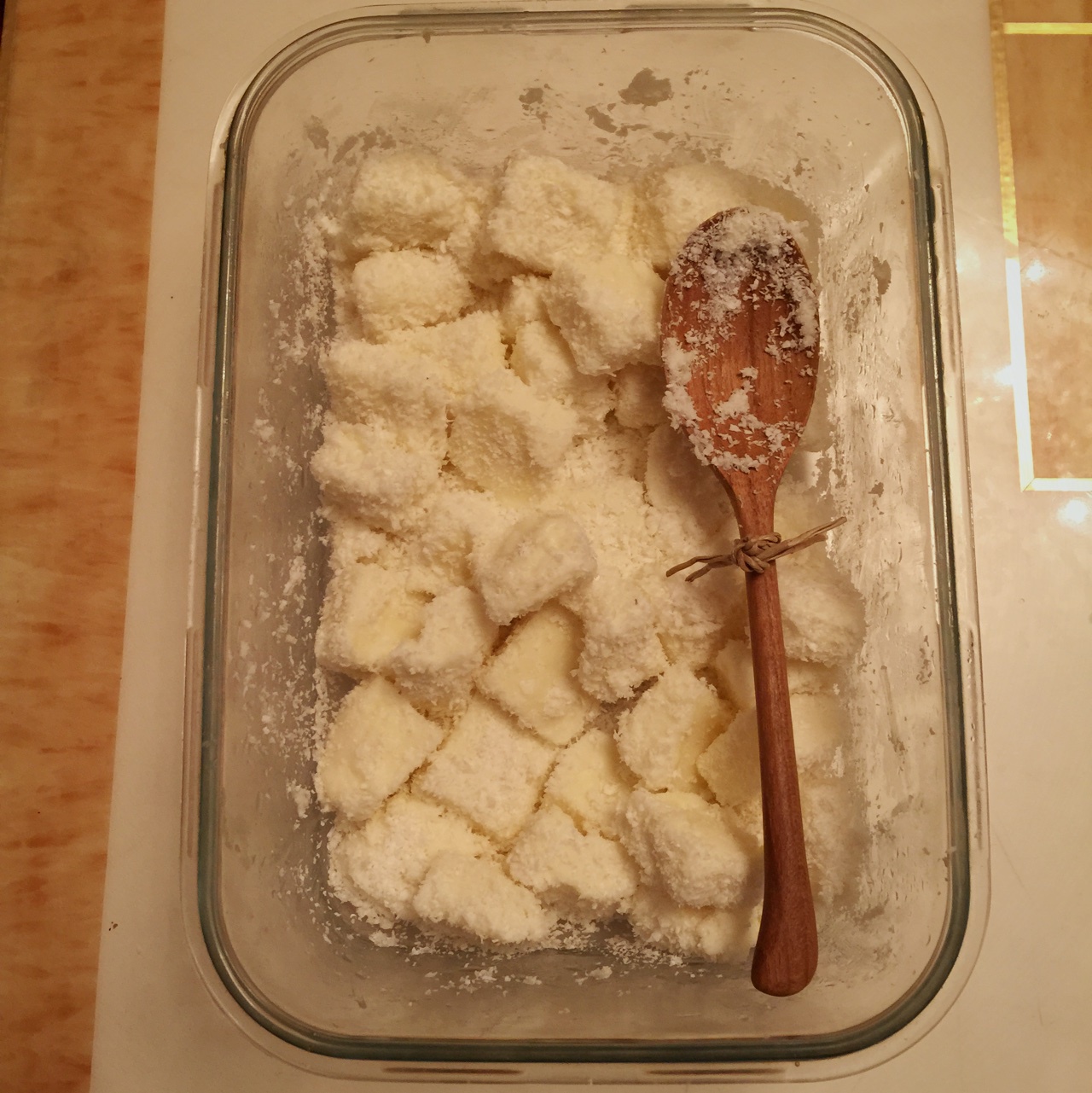 椰丝牛奶小方  入门级冰箱烘焙