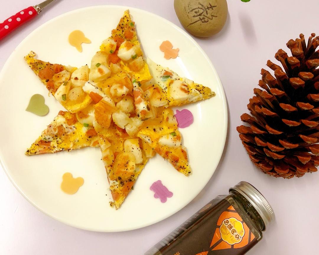 辅食馒头鸡蛋饼