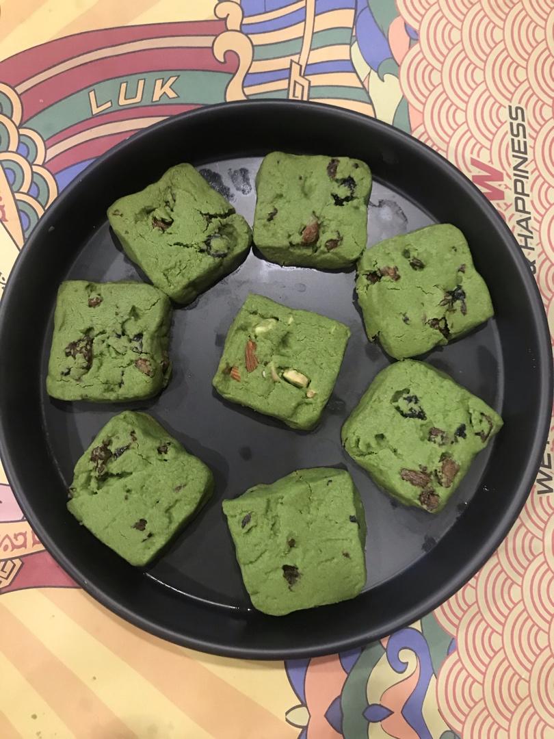 抹茶杏仁曲奇饼干