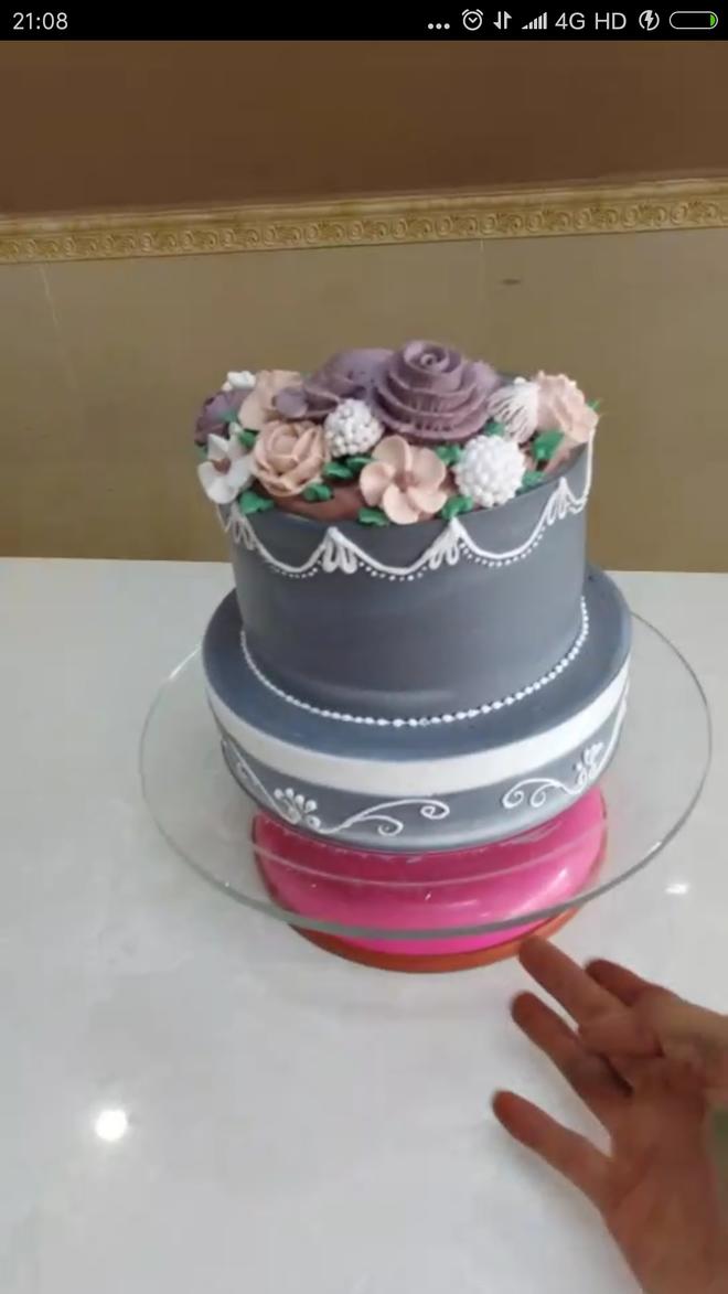 花卉蛋糕的做法