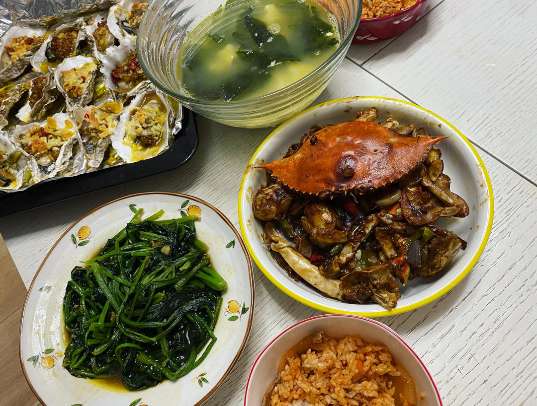 好吃到舔盘、超级下饭的酱爆梭子蟹