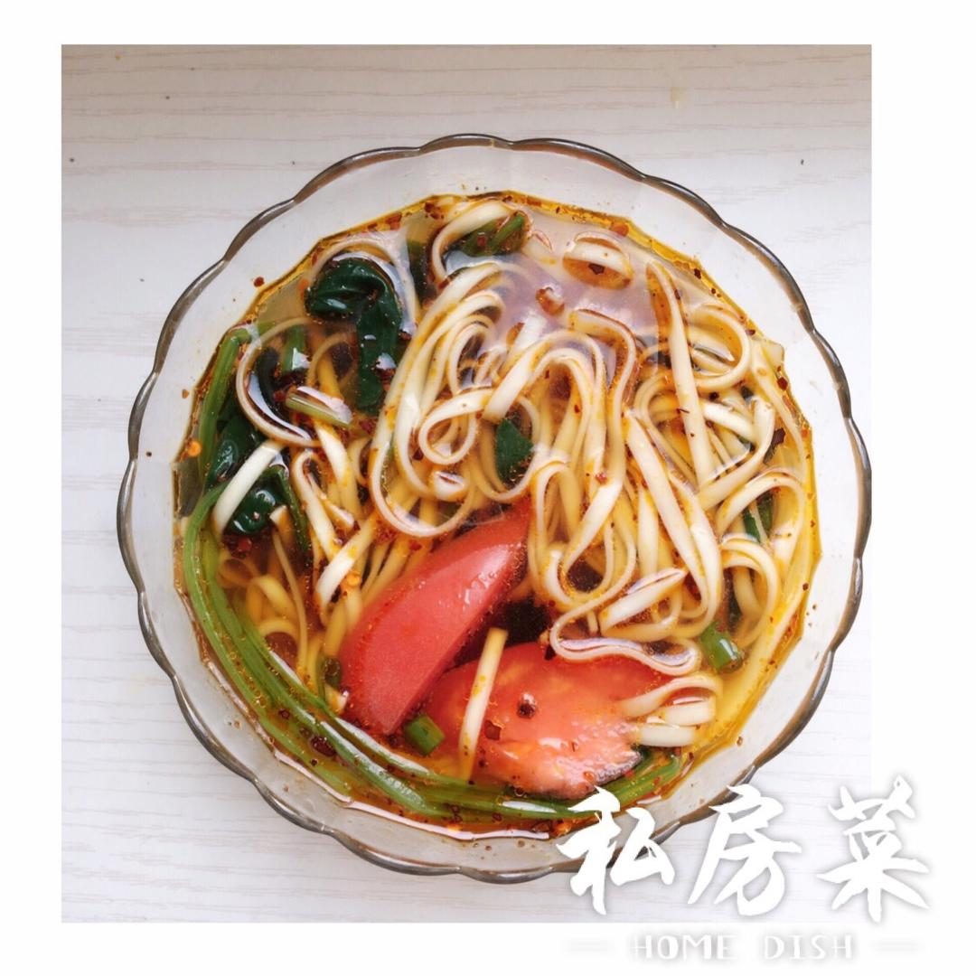 小葱麻油酱油面