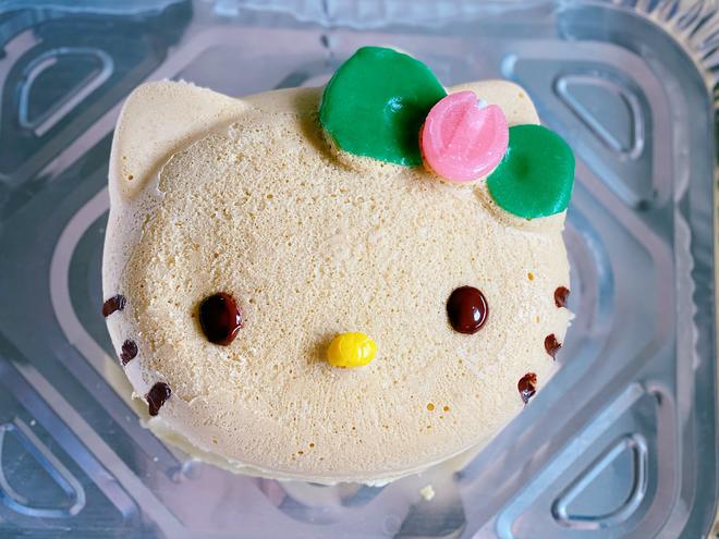 自创Hello Kitty 蒸发糕 （零技术含量！适合亲子！）的做法