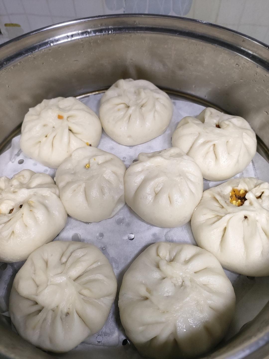 韭菜块肉包子--重点是揉面手法