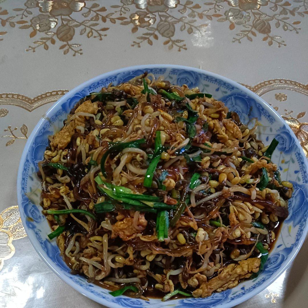 炒合菜～经典的拌饭菜，真的太香了