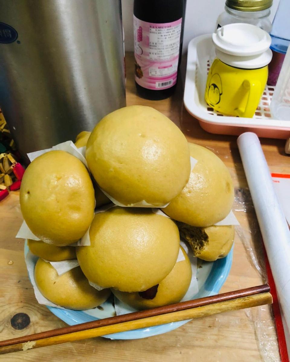 有着面包口感的红糖馒头（一次发酵）