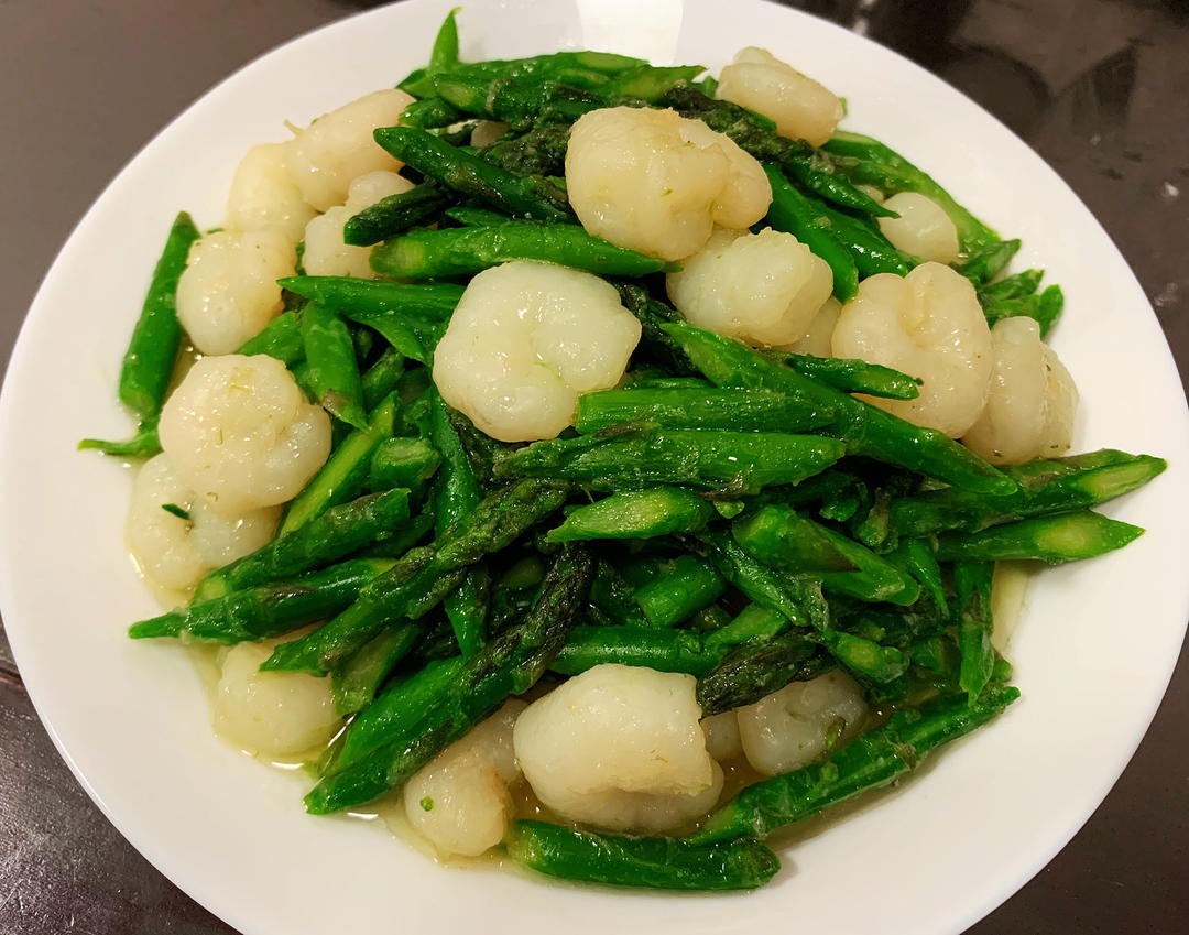 芦笋炒虾仁