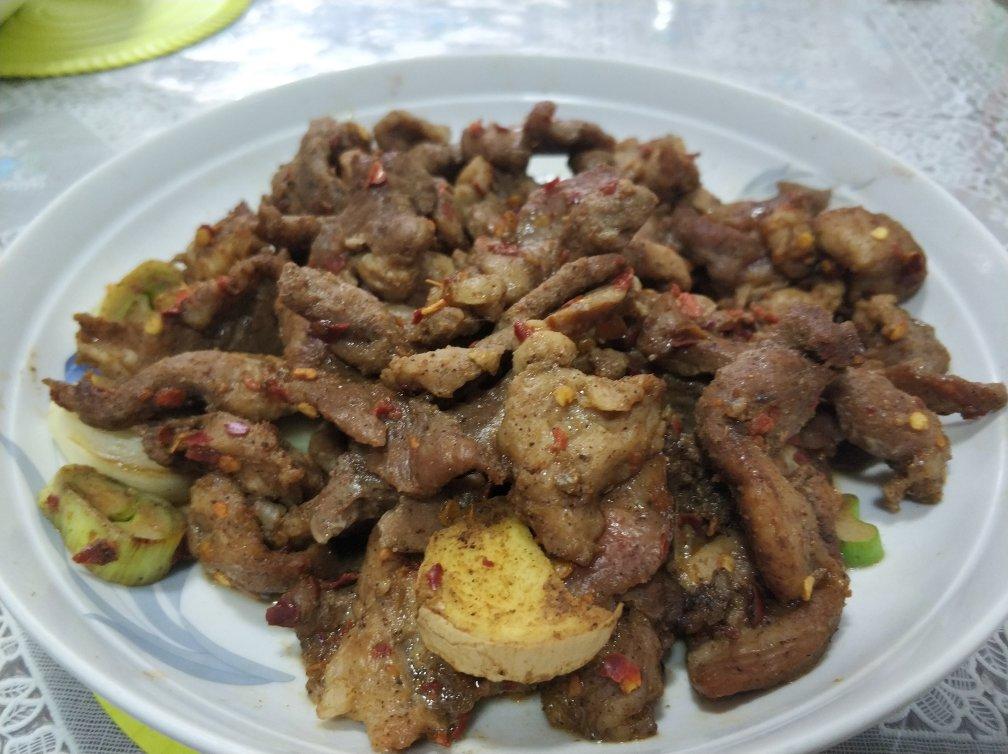 美味的微波炉烤肉