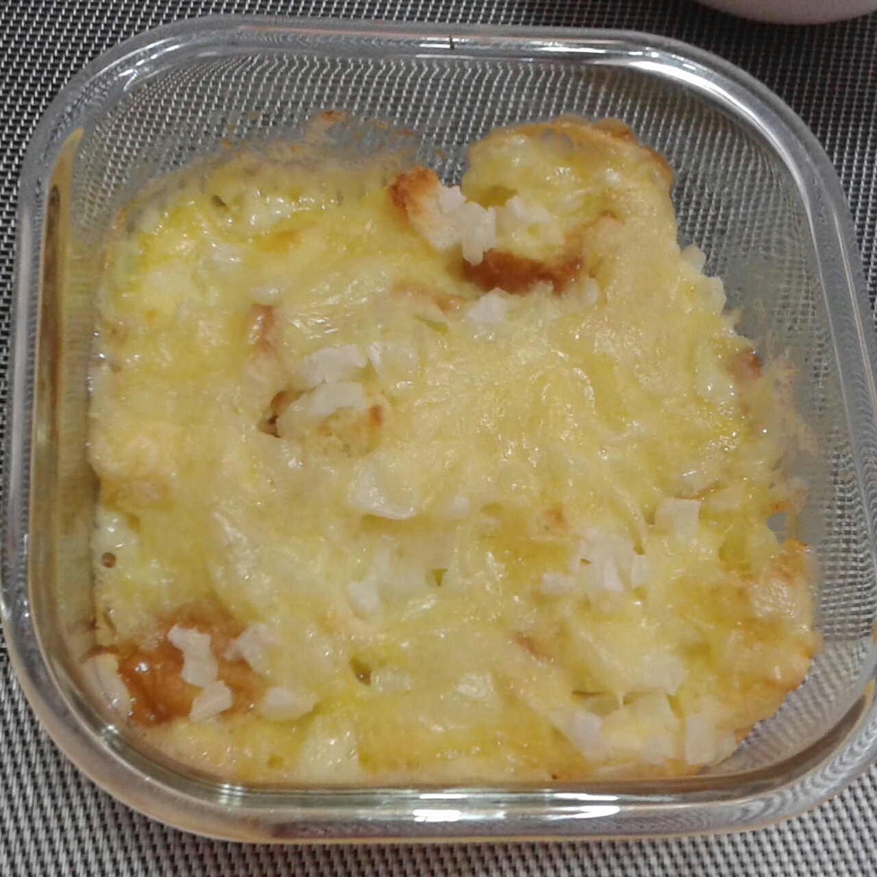 咸焗奶酪面包布丁