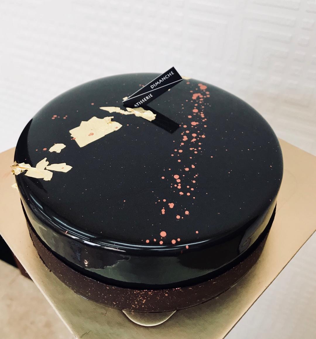 dimanche-patisserie分享作品生日蛋糕完美的淋面 开心#生日蛋糕