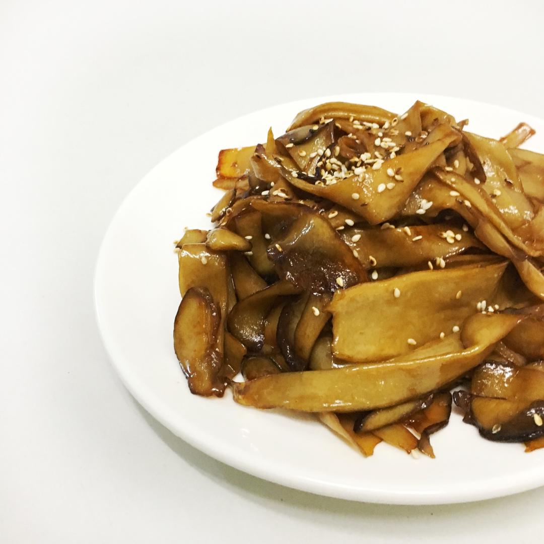 派二星做的干煸杏鲍菇
