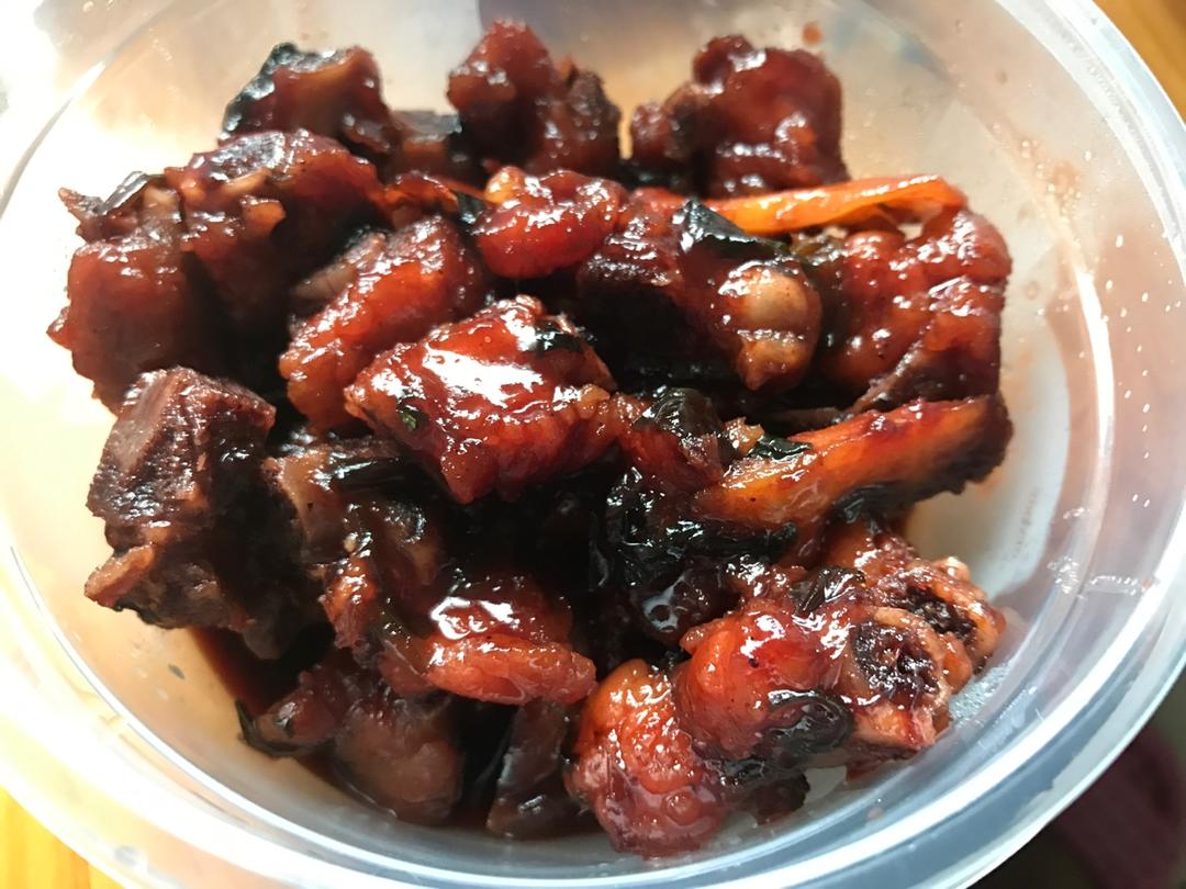 红腐乳烧排骨