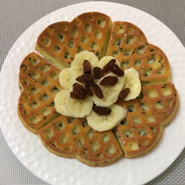 芝麻酸奶华夫饼