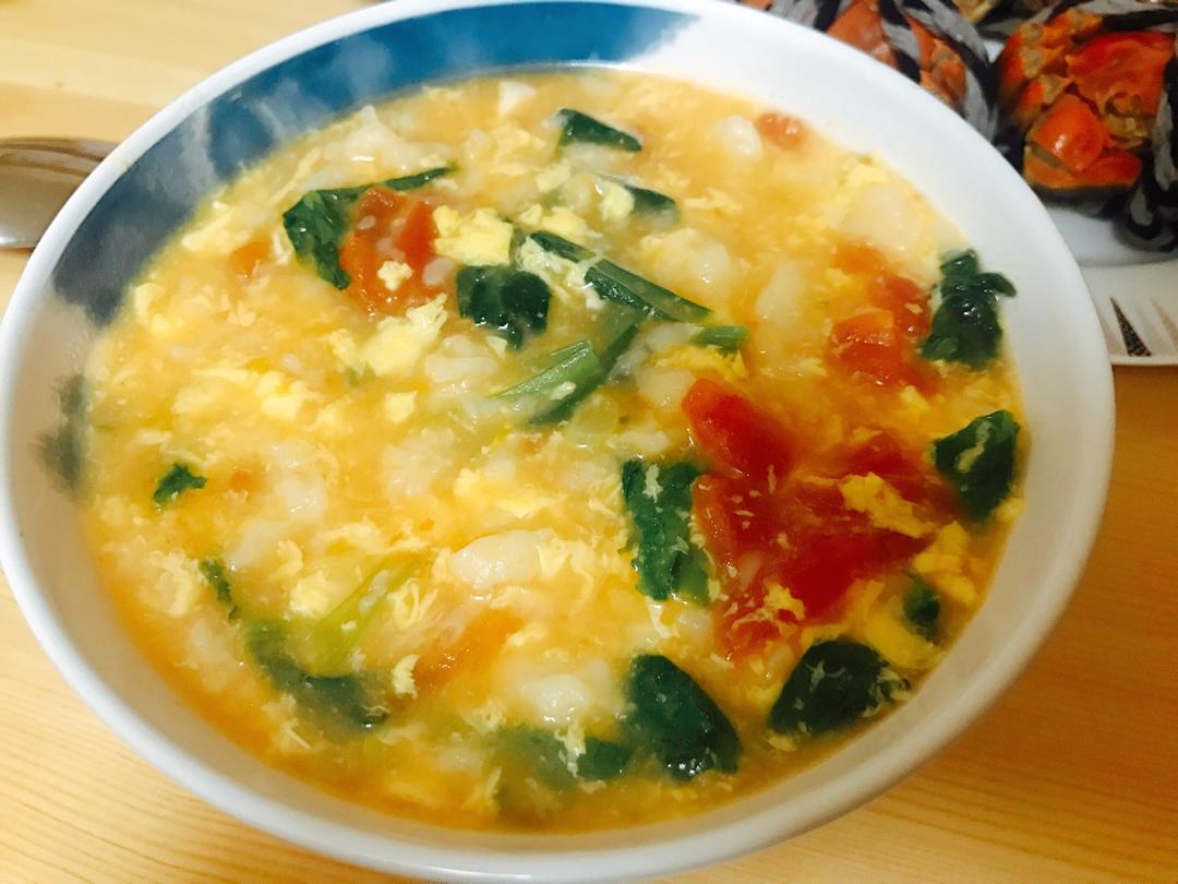 西红柿鸡蛋疙瘩汤