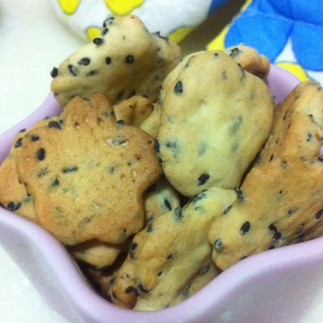 黑芝麻咸香饼干