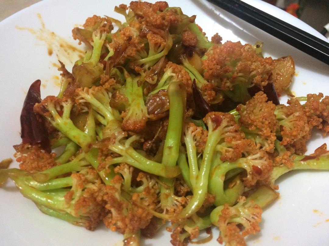 很“浪费”米饭的家常菜之一-------干锅菜花