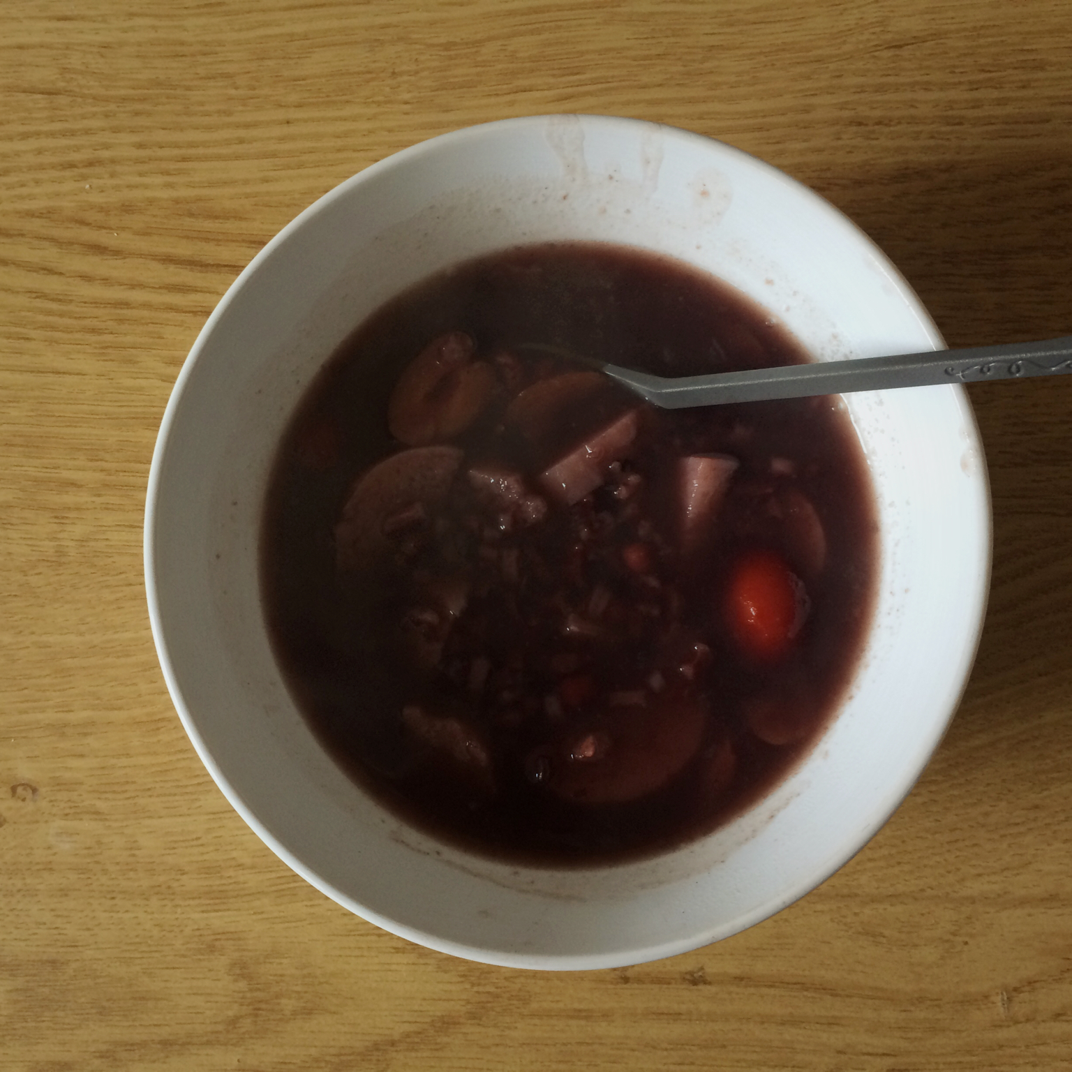 紫米山药红枣粥